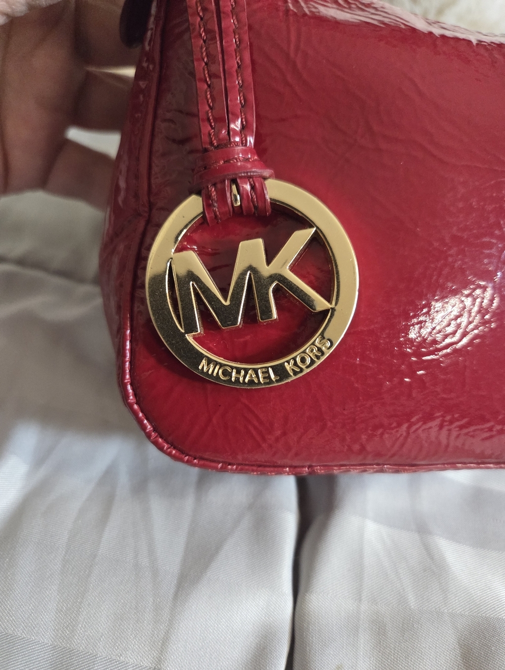 Michael Kors Patent Leather Mini Handbag - Picture 2 of 11